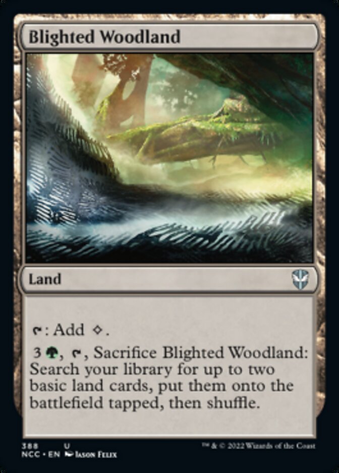 Blighted Woodland [Streets of New Capenna Commander] Magic: The Gathering