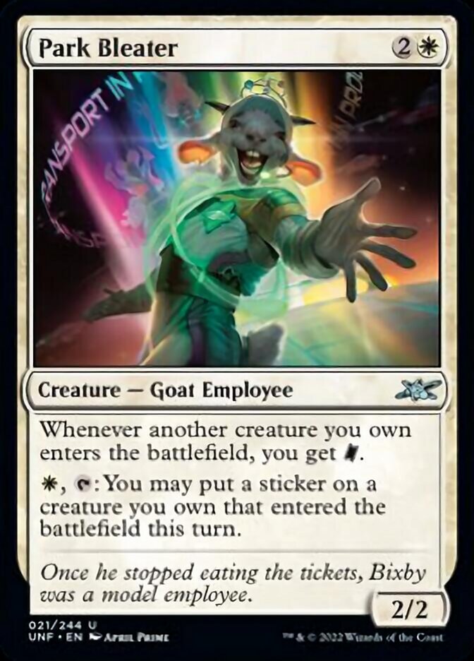 Park Bleater [Unfinity] Magic: The Gathering