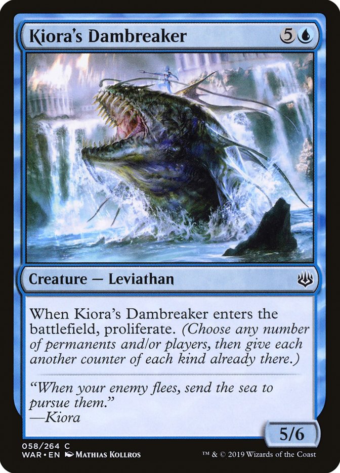 Kiora's Dambreaker [War of the Spark] Magic: The Gathering