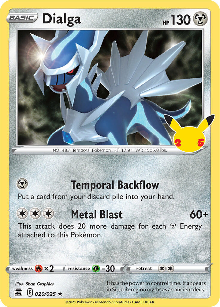 Dialga (020/025) [Celebrations: 25th Anniversary] Pokémon