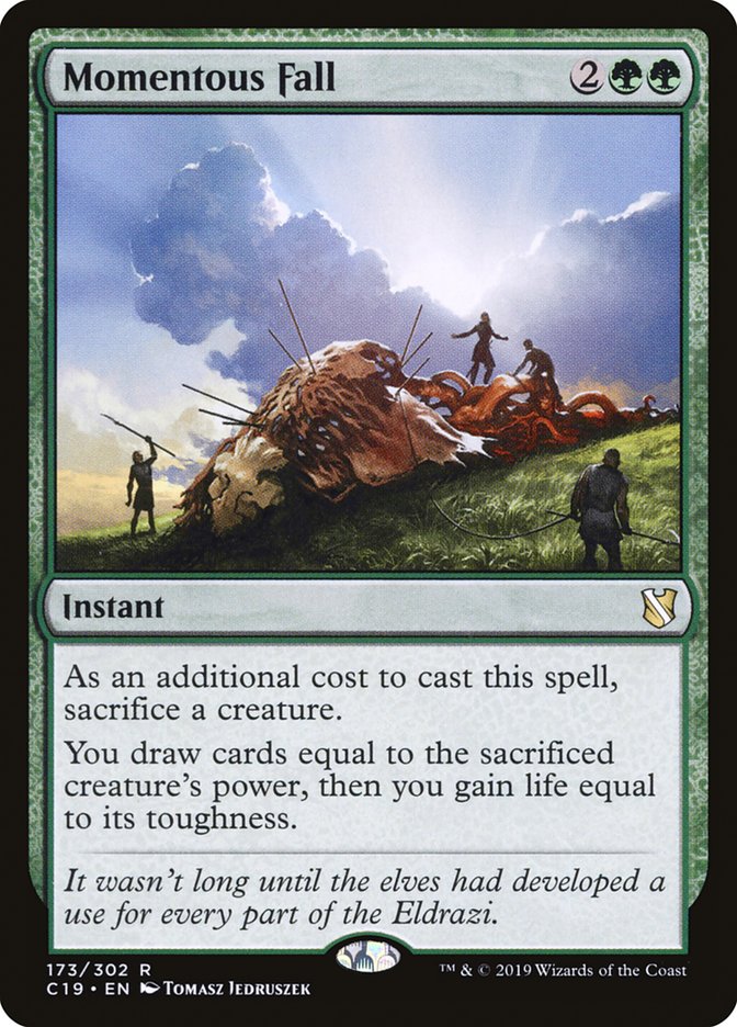 Momentous Fall [Commander 2019] Magic: The Gathering