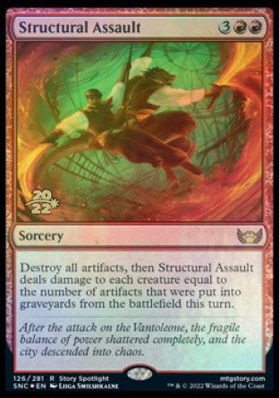Structural Assault [Streets of New Capenna Prerelease Promos] Magic: The Gathering