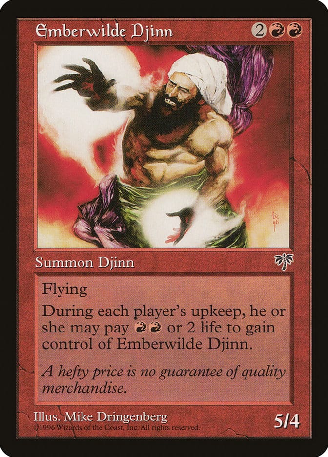 Emberwilde Djinn [Mirage] Magic: The Gathering