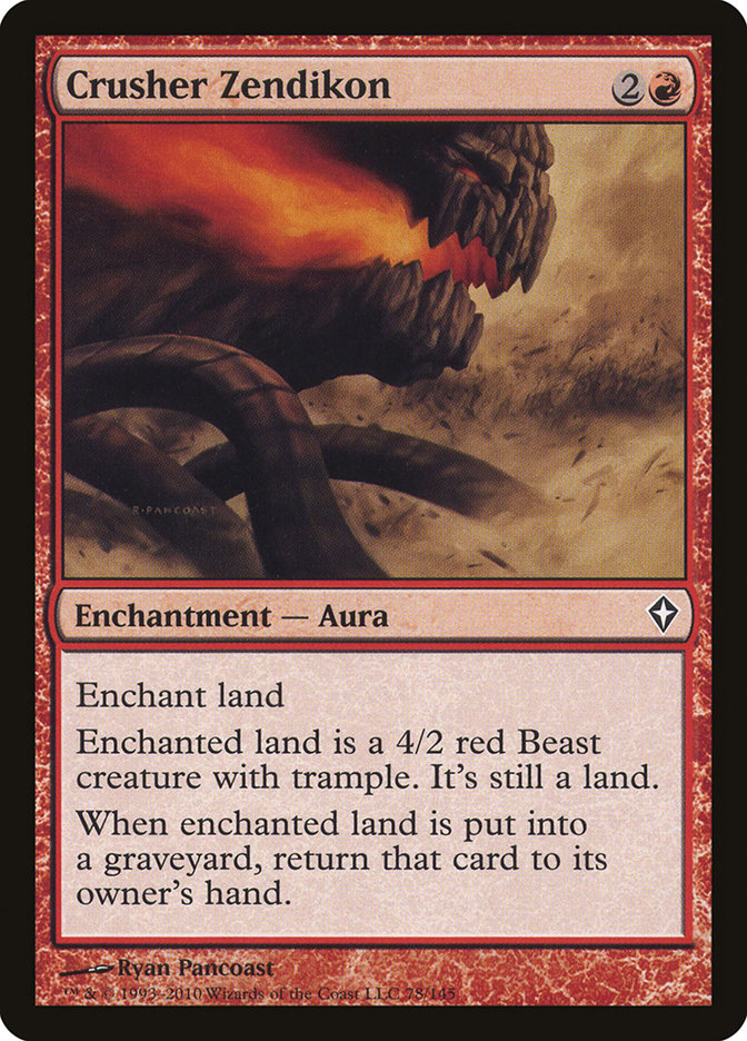 Crusher Zendikon [Worldwake] Magic: The Gathering