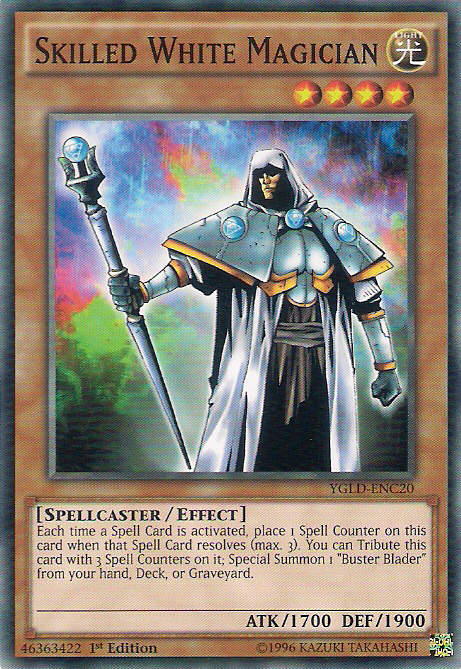 Skilled White Magician [YGLD-ENC20] Common Yu-Gi-Oh!