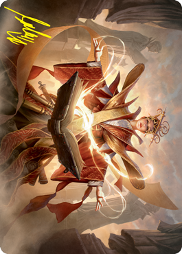 Augusta, Dean of Order Art Card (Gold-Stamped Signature) [Strixhaven: School of Mages Art Series] Magic: The Gathering