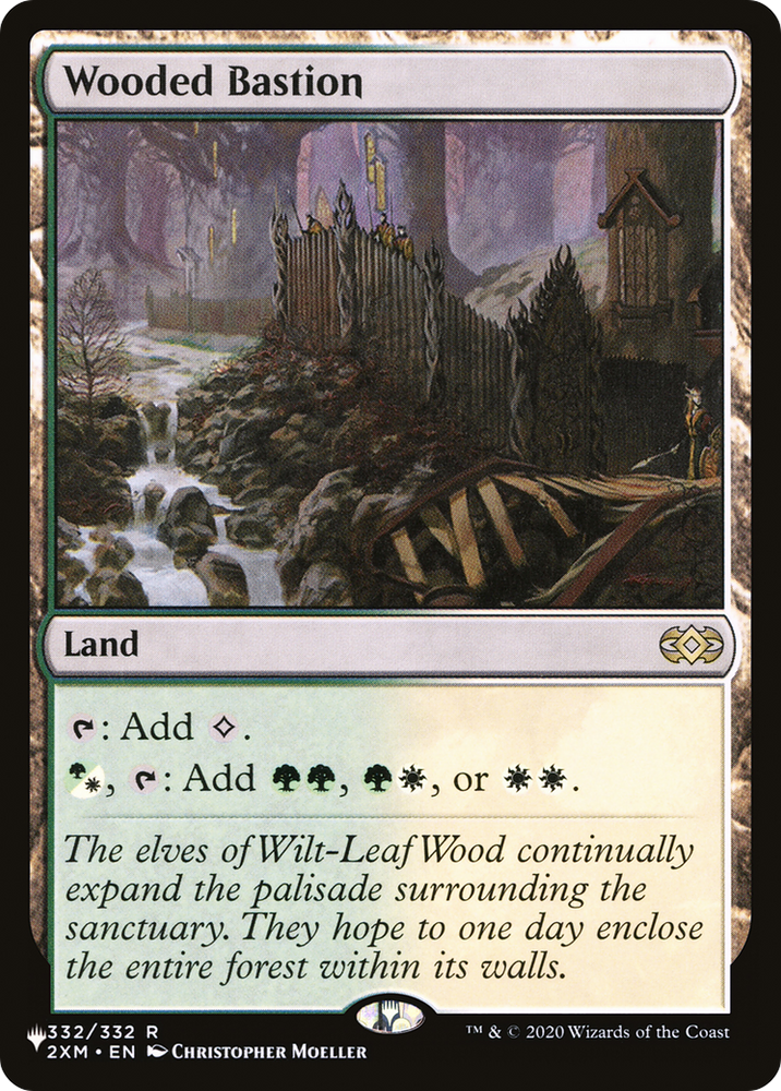 Wooded Bastion [The List] Magic: The Gathering