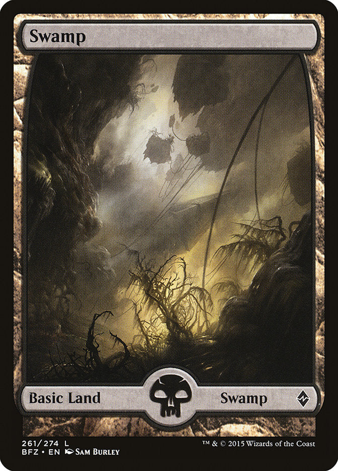 Swamp (261) (Full Art) [Battle for Zendikar] Magic: The Gathering