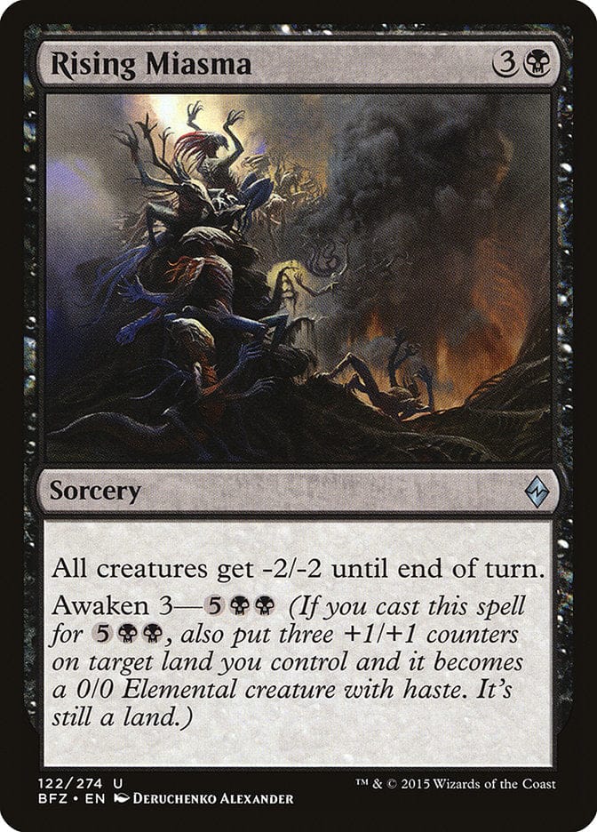 Rising Miasma [Battle for Zendikar] Magic: The Gathering