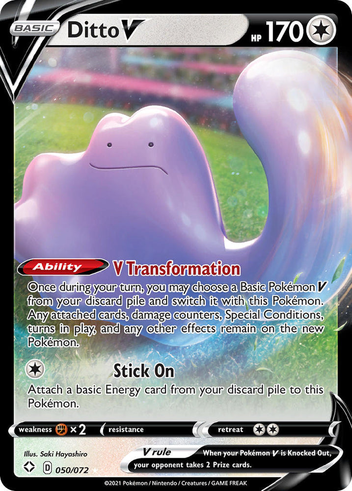 Ditto V (050/072) [Sword & Shield: Shining Fates] Pokémon