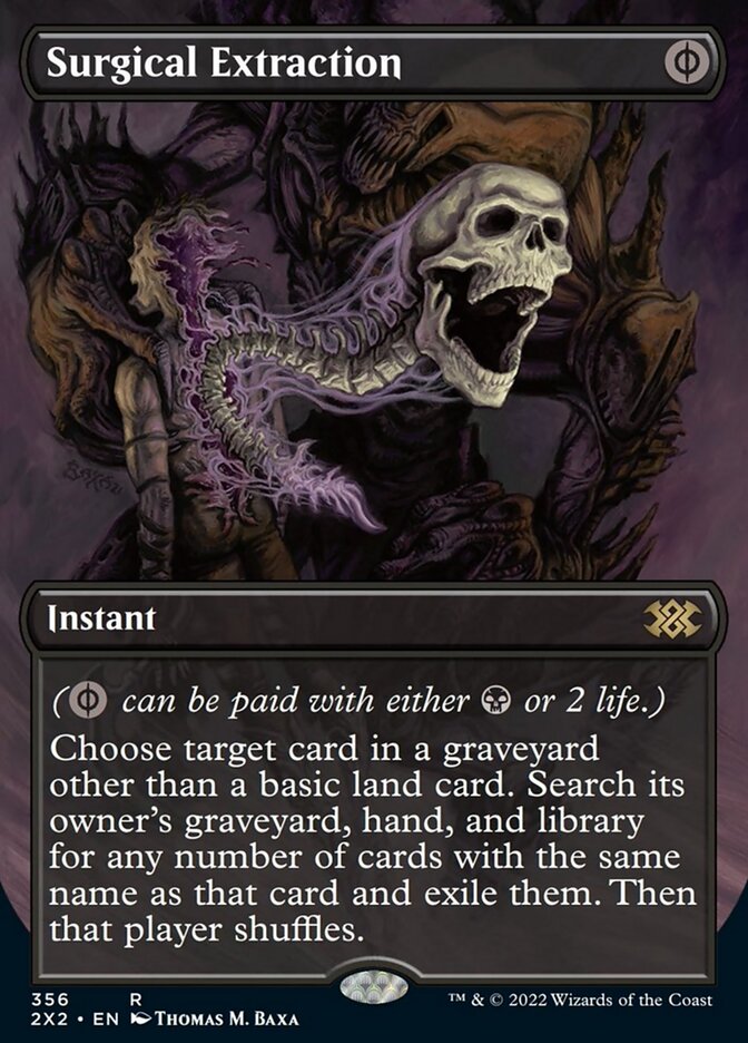 Surgical Extraction (Borderless Alternate Art) [Double Masters 2022] Magic: The Gathering