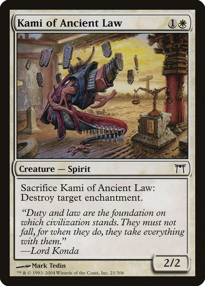 Kami of Ancient Law [Champions of Kamigawa] Magic: The Gathering
