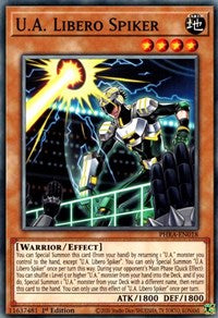 U.A. Libero Spiker [PHRA-EN018] Common Yu-Gi-Oh!