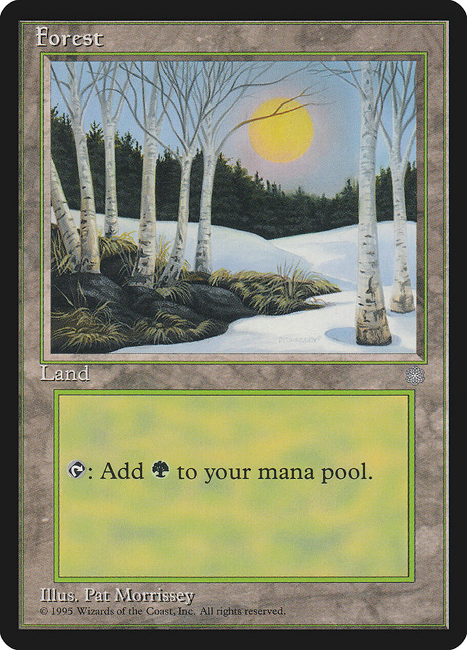 Forest (Sun Visible) [Ice Age] Magic: The Gathering