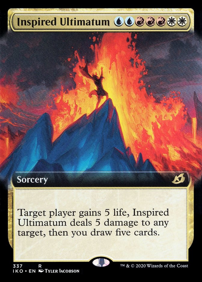 Inspired Ultimatum (Extended Art) [Ikoria: Lair of Behemoths] Magic: The Gathering
