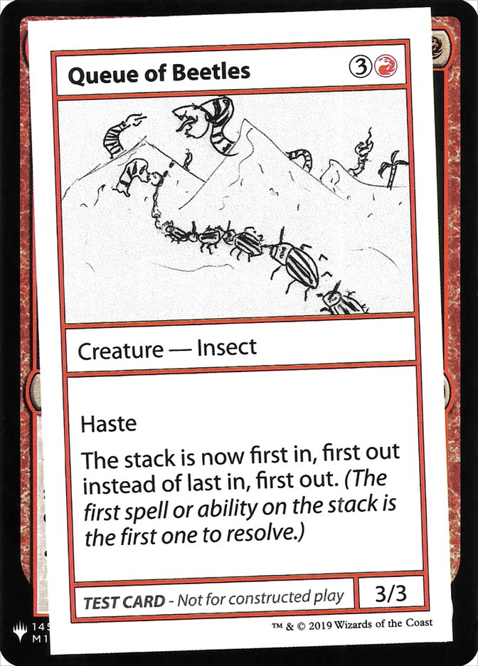 Queue of Beetles [Mystery Booster Playtest Cards] Magic: The Gathering