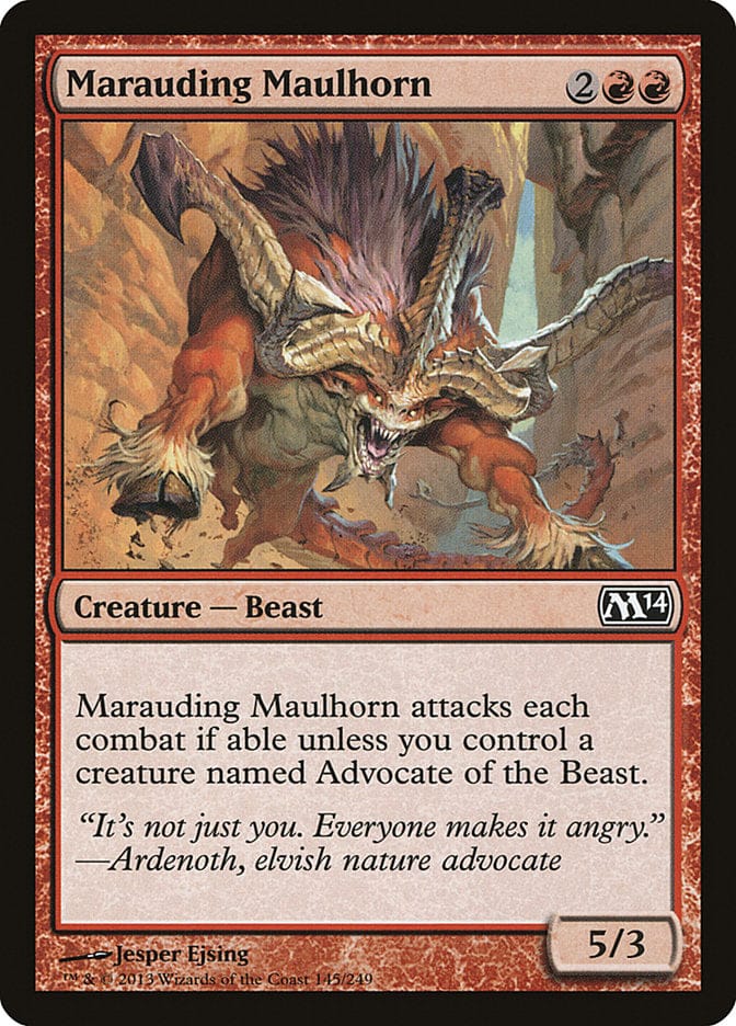 Marauding Maulhorn [Magic 2014] Magic: The Gathering