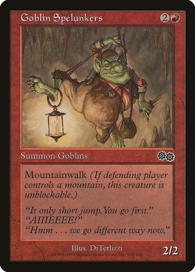 Goblin Spelunkers [Urza's Saga] Magic: The Gathering
