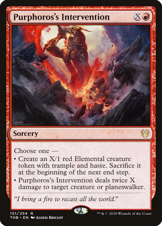 Purphoros's Intervention [Theros Beyond Death] Magic: The Gathering
