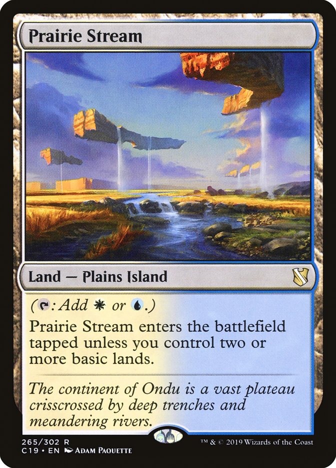 Prairie Stream [Commander 2019] Magic: The Gathering