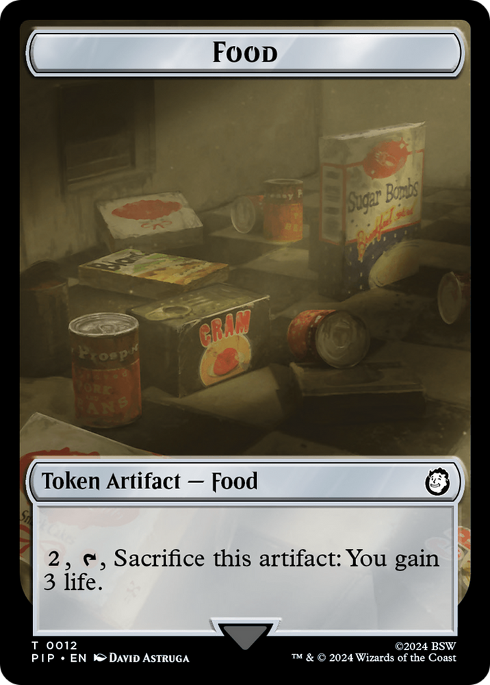 Food (0012) // Thopter Double-Sided Token [Fallout Tokens] Magic: The Gathering