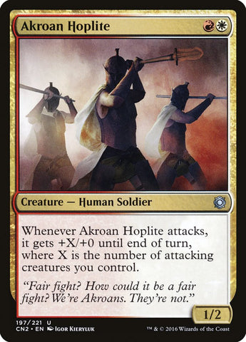 Akroan Hoplite [Conspiracy: Take the Crown] Magic: The Gathering