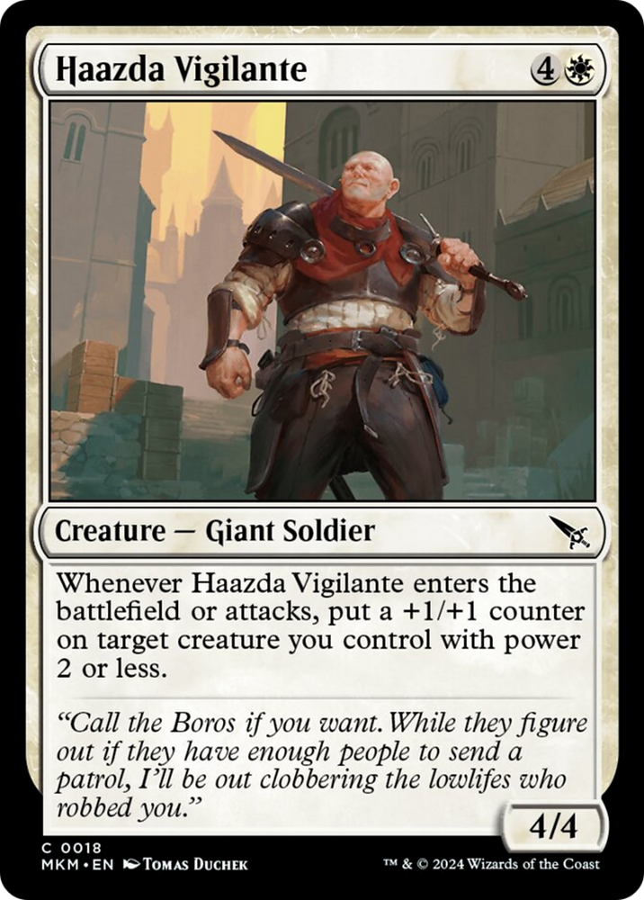 Haazda Vigilante [Murders at Karlov Manor] Magic: The Gathering