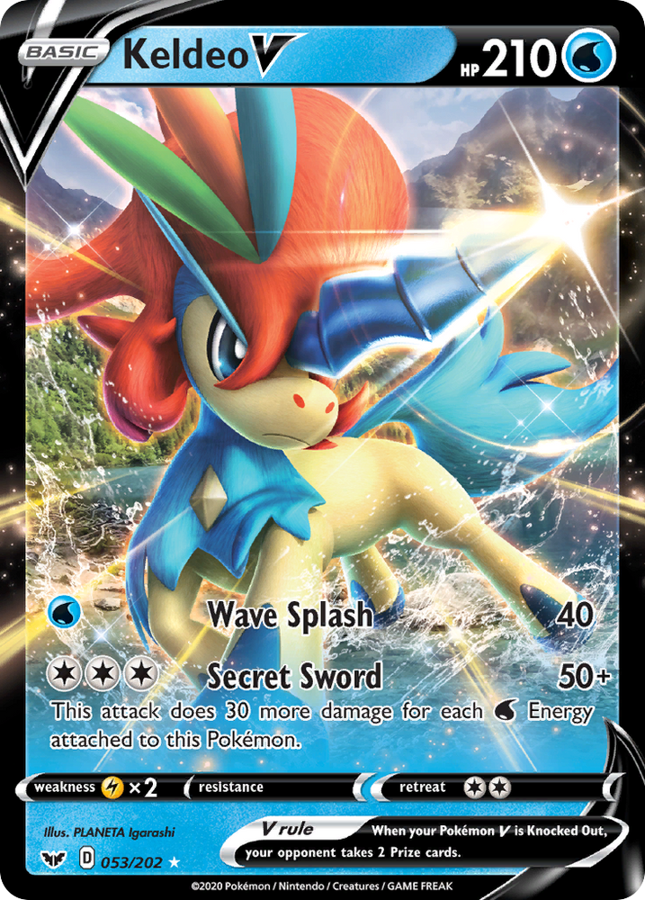 Keldeo V (053/202) [Sword & Shield: Base Set] Pokémon