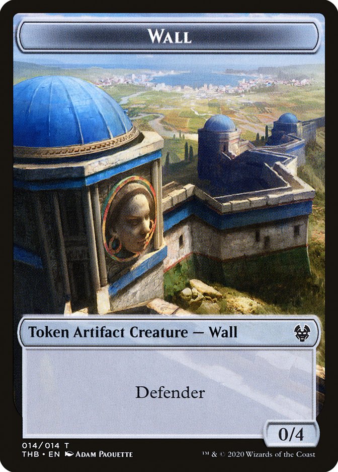 Satyr // Wall Double-Sided Token [Theros Beyond Death Tokens] Magic: The Gathering