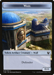 Human Soldier // Wall Double-Sided Token [Theros Beyond Death Tokens] Magic: The Gathering