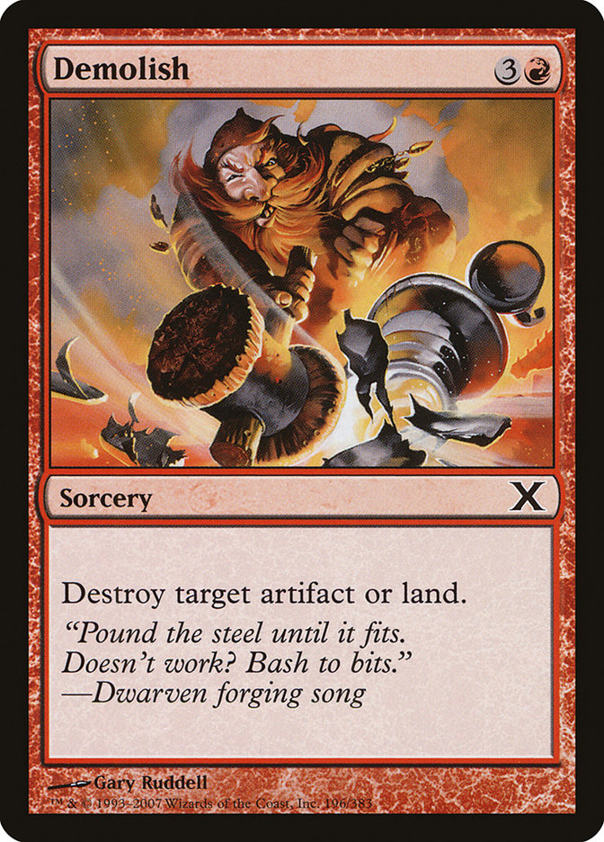 Demolish [Tenth Edition] Magic: The Gathering
