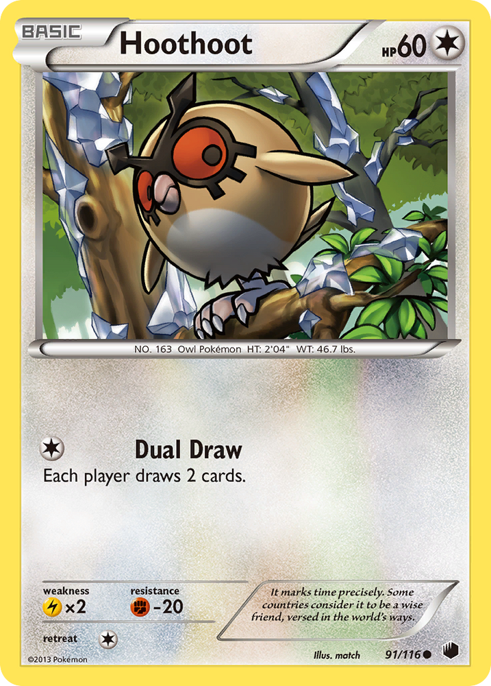 Hoothoot (91/116) [Black & White: Plasma Freeze] Pokémon
