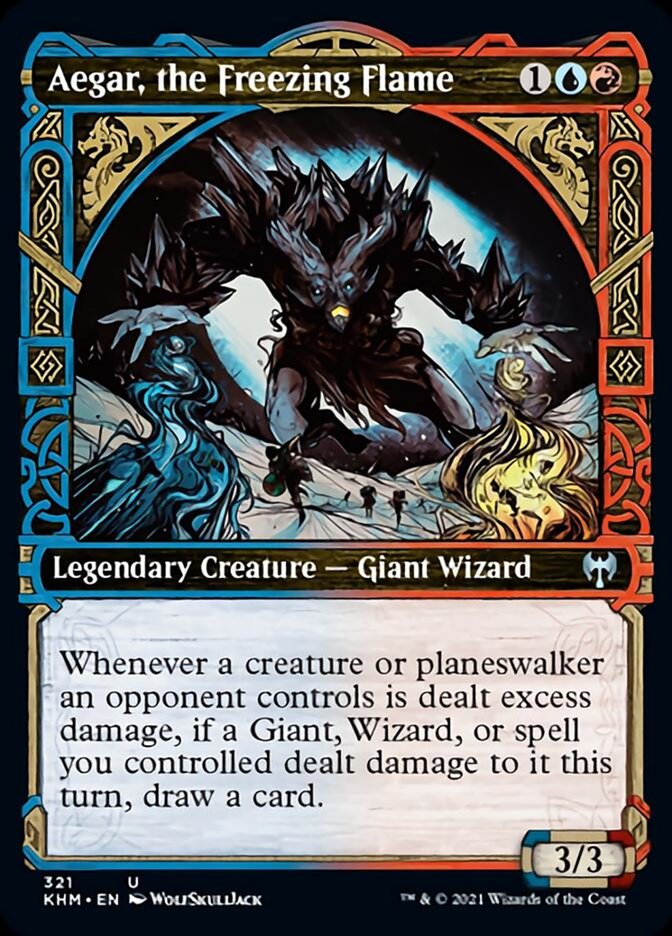 Aegar, the Freezing Flame (Showcase) [Kaldheim] Magic: The Gathering
