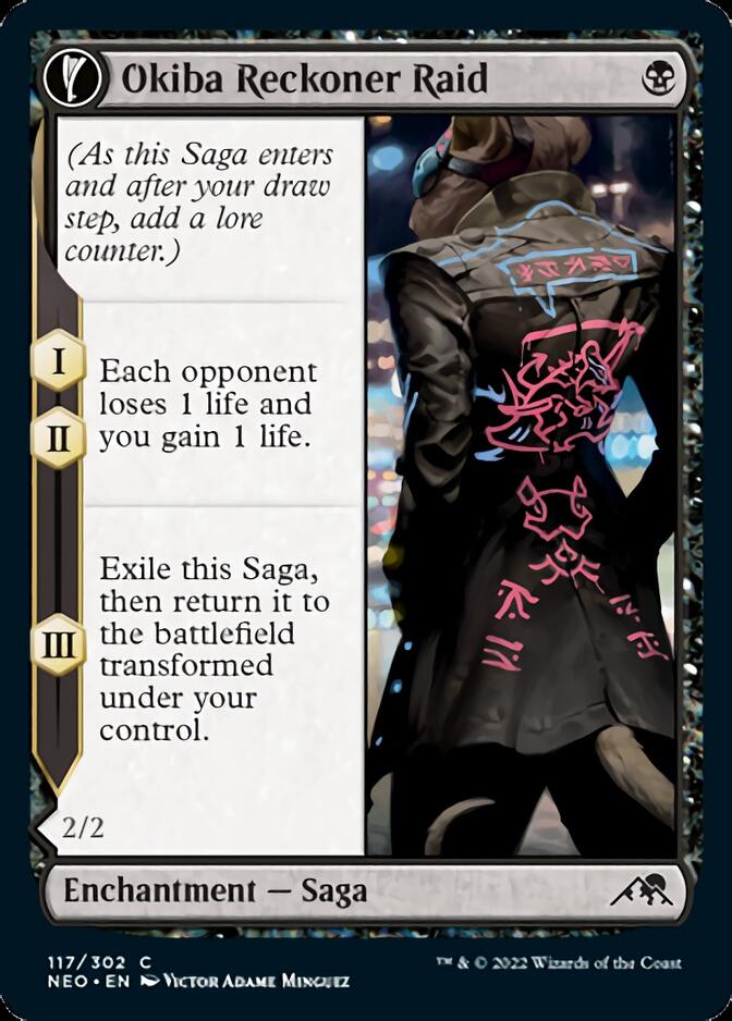 Okiba Reckoner Raid // Nezumi Road Captain [Kamigawa: Neon Dynasty] Magic: The Gathering