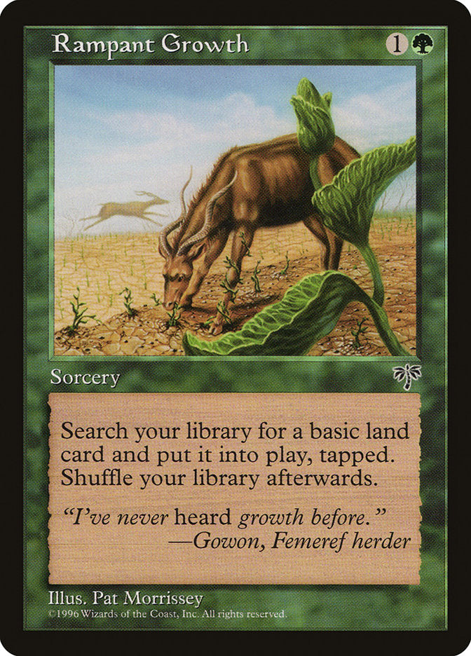 Rampant Growth [Mirage] Magic: The Gathering