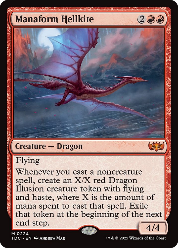 Manaform Hellkite [Tarkir: Dragonstorm Commander] Magic: The Gathering