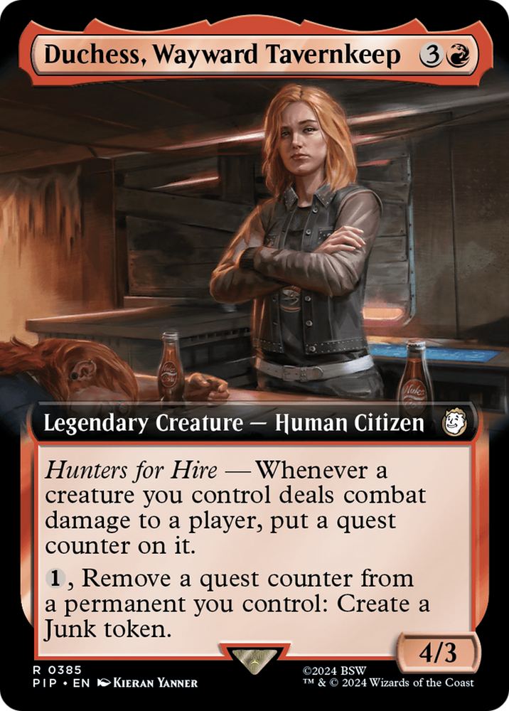 Duchess, Wayward Tavernkeep (Extended Art) [Fallout] Magic: The Gathering