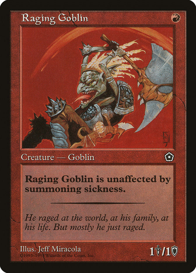 Raging Goblin [Portal Second Age] Magic: The Gathering