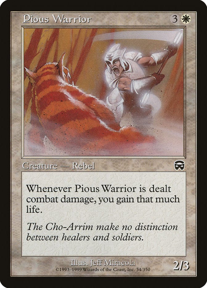 Pious Warrior [Mercadian Masques] Magic: The Gathering