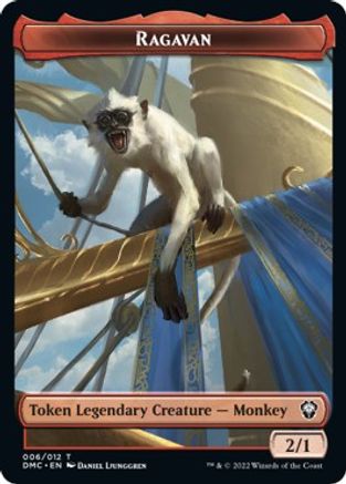 Ragavan // Treasure Double-Sided Token [Dominaria United Commander Tokens] Magic: The Gathering