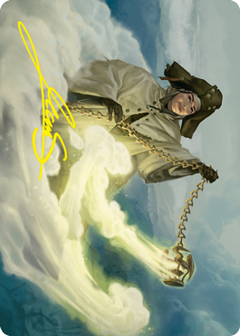 Traveling Minister Art Card (Gold-Stamped Signature) [Innistrad: Crimson Vow Art Series] Magic: The Gathering