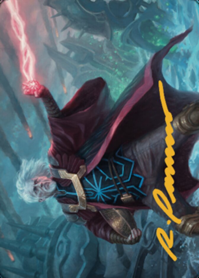 Urza, Lord Protector Art Card (Gold-Stamped Signature) [The Brothers' War Art Series] Magic: The Gathering