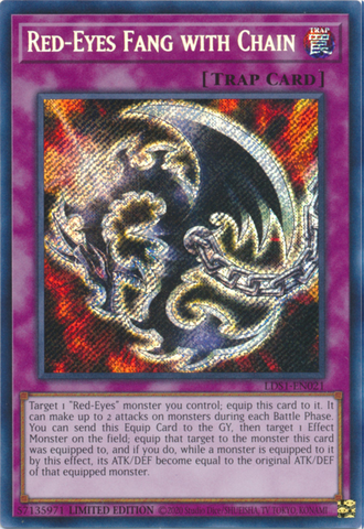Red-Eyes Fang with Chain [LDS1-EN021] Secret Rare - Yugioh Cards For Your TCG Needs!