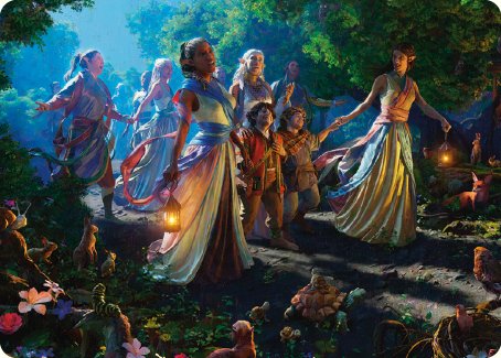 Realm Seekers Art Card [The Lord of the Rings: Tales of Middle-earth Art Series] Magic: The Gathering