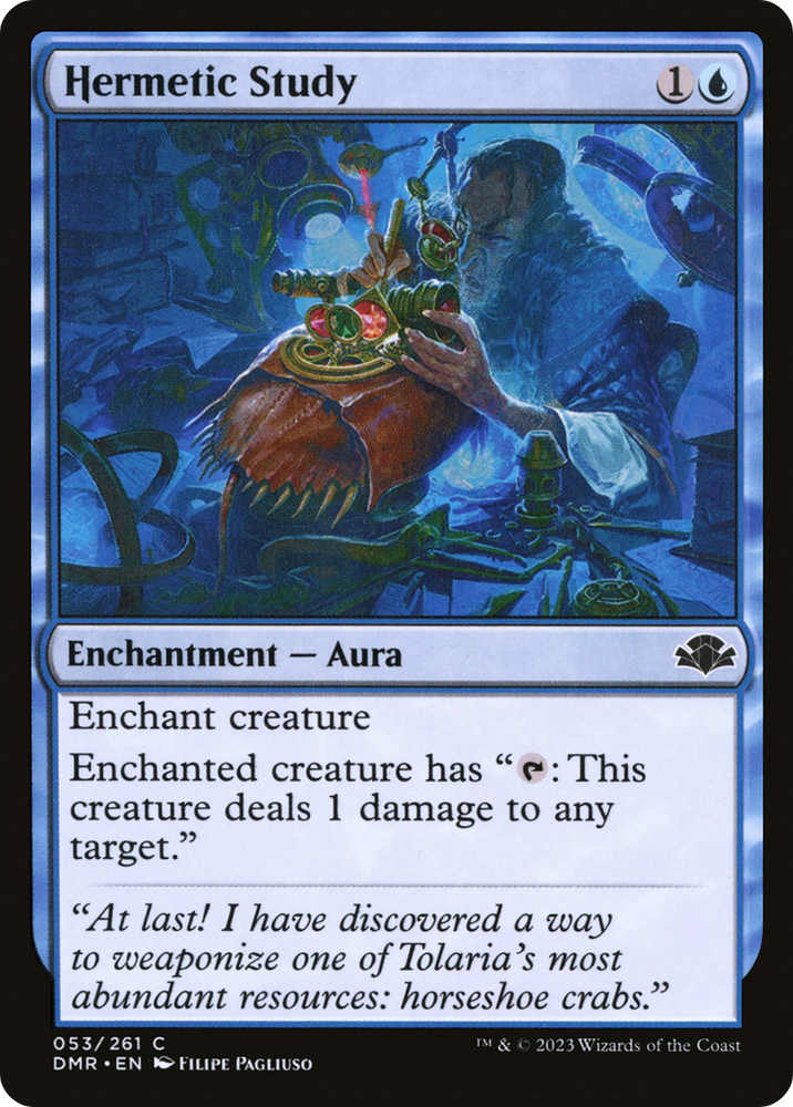Hermetic Study [Dominaria Remastered] Magic: The Gathering