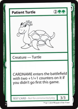 Patient Turtle (2021 Edition) [Mystery Booster Playtest Cards] Magic: The Gathering