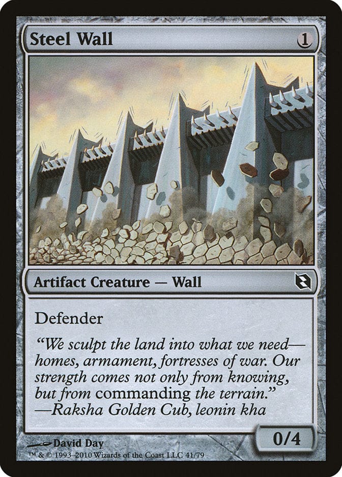 Steel Wall [Duel Decks: Elspeth vs. Tezzeret] Magic: The Gathering