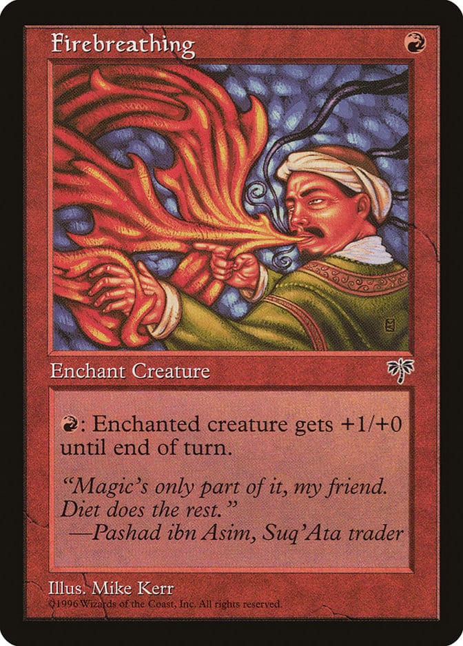 Firebreathing [Mirage] Magic: The Gathering
