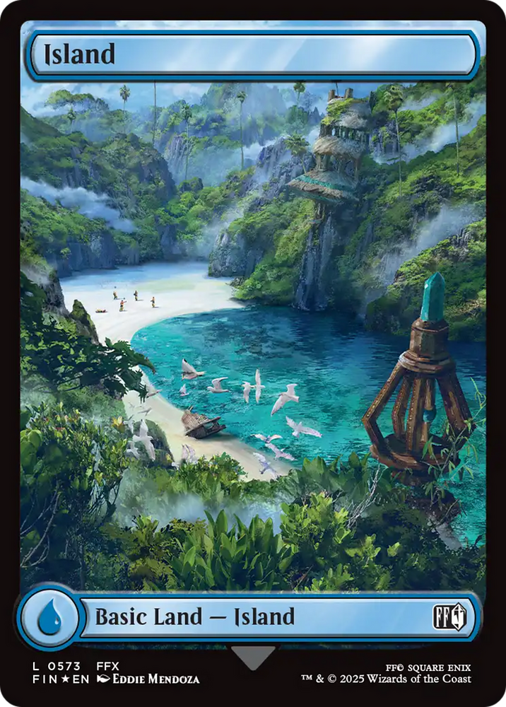 Island (0573) (Surge Foil) [FINAL FANTASY] Magic: The Gathering