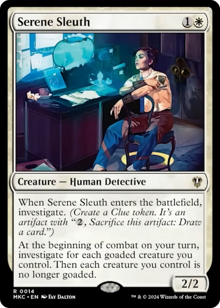 Serene Sleuth [Murders at Karlov Manor Commander] Magic: The Gathering